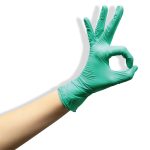 Puritex Aloe Vera Latex Powder Free Examination Glove 240mm - Image 2